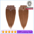 18inch Straight Clip Hair Extension 100% Unprocessed Brazilian Human Hair
